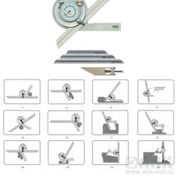 Разметка, угломеры, угольники, циркули, чертилки, кронциркули, уклономеры